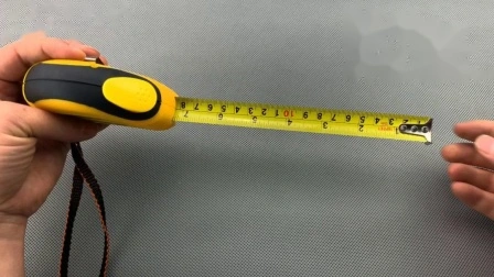 Fita métrica de aço retrátil de 5 m de polegada com trava automática